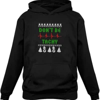 wz20346 autumn and winter fashion womens wear quick drying christmas pattern letter printed pure and fresh casual sports hoodie