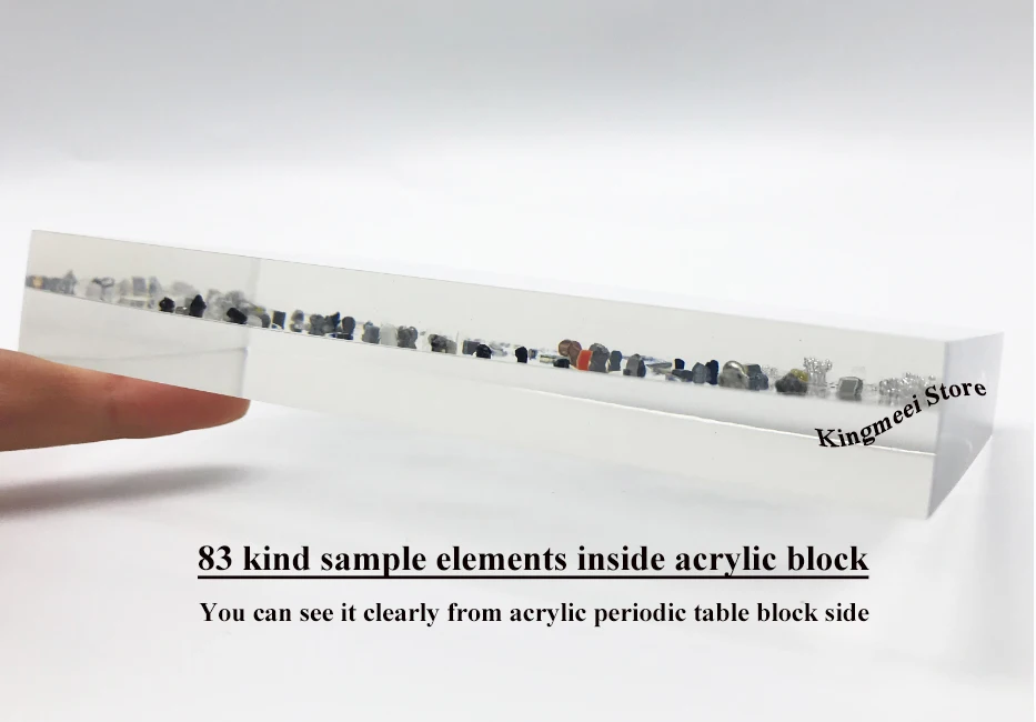 Free shipping Periodic Table  With Real Element School Day Teachers Day Birthday Gift Chemistry Periodic Table of element