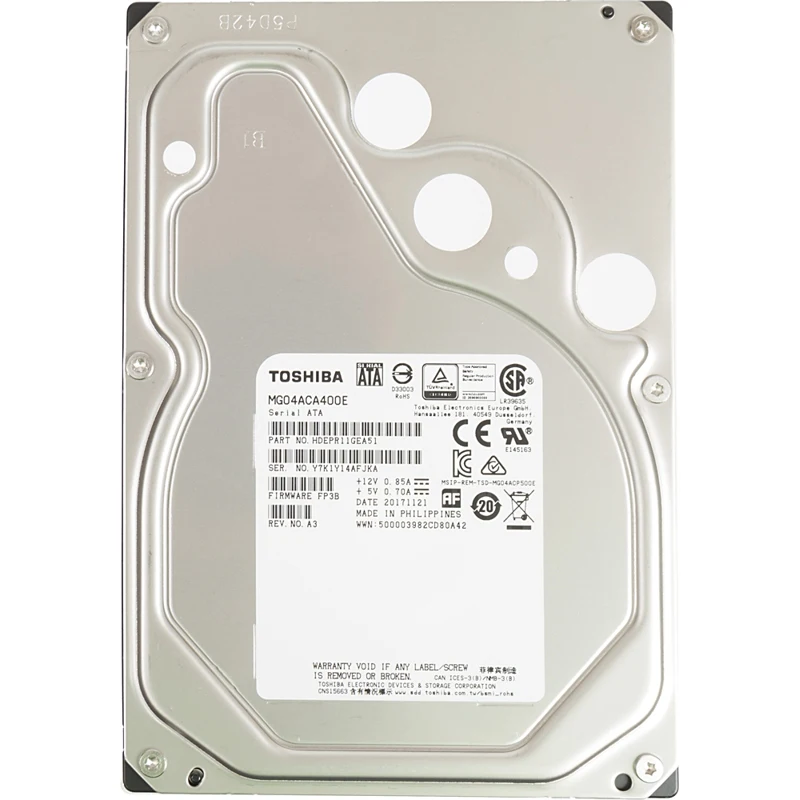 Жесткий диск Toshiba SATA III 4Tb MG04ACA400E Enterprise Capacity (7200rpm) 128Mb 3.5&quot| |