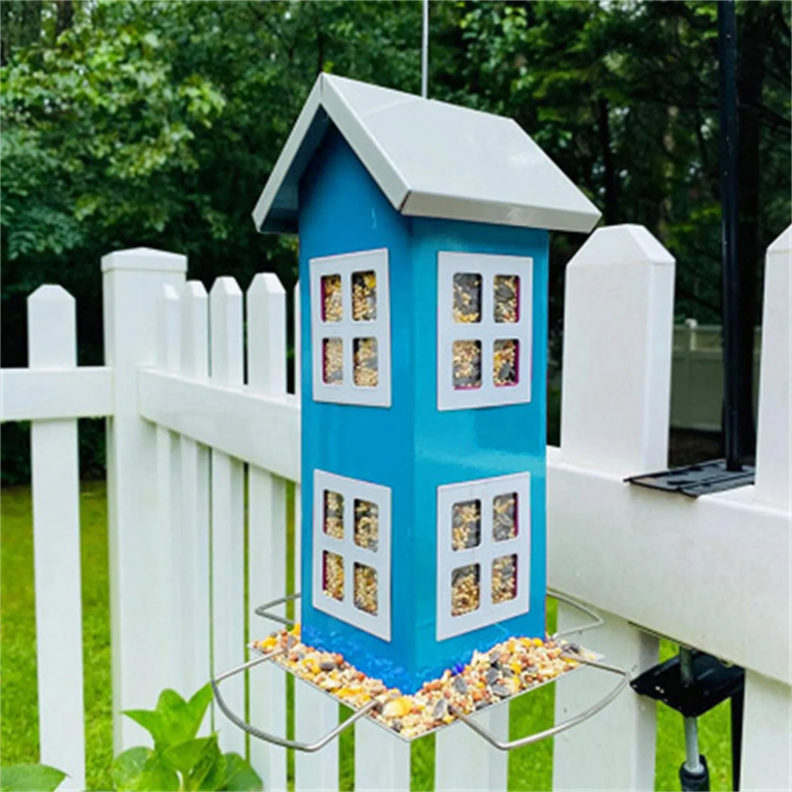 

Wild Bird Feeder Hanging Garden Yard Outside Decoration Bird Food Distributor Feed Station Hanging Garden Bird Food Distributor