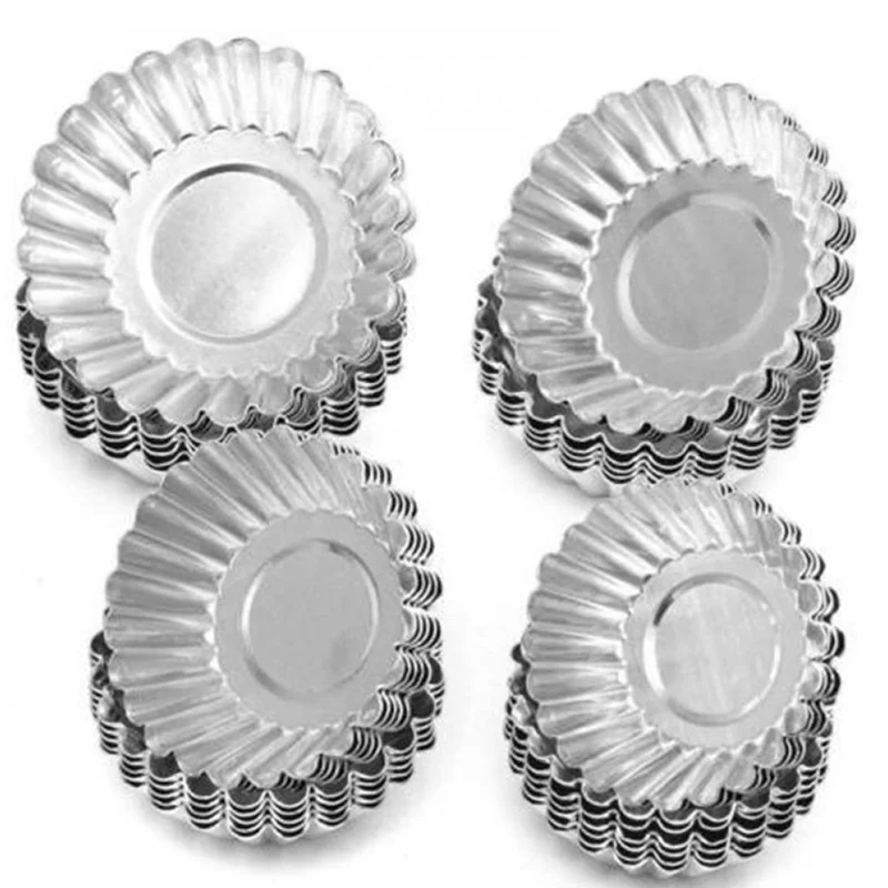 10 шт. алюминиевые формы для яичного пирога инструменты выпечки кексов
