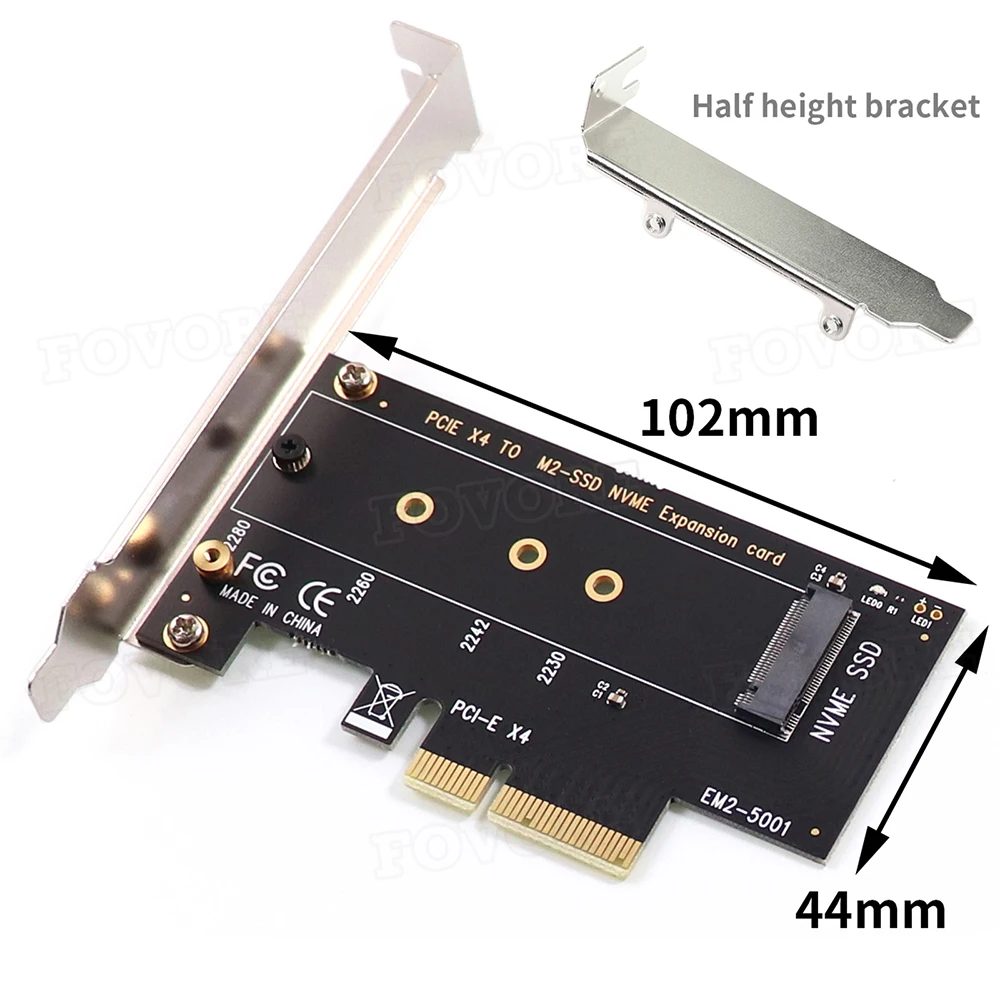 Плата PCIE к M2 адаптер PCI Express 3 0x4 NVME SSD для сбора данных поддержка 2230 2242 2260 2280 M.2 |