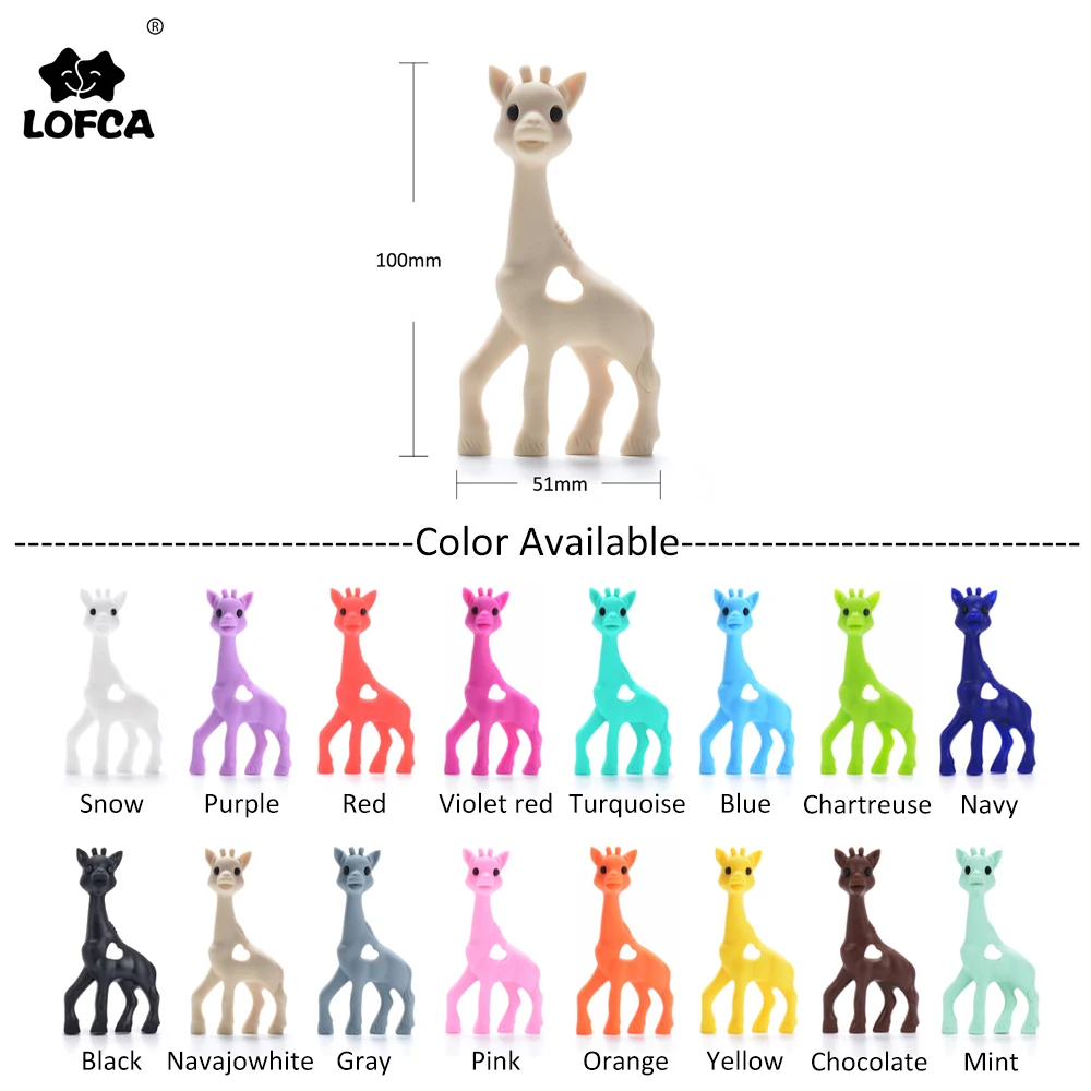 LOFCA детский силиконовый Прорезыватель для зубов с жирафом детская игрушка
