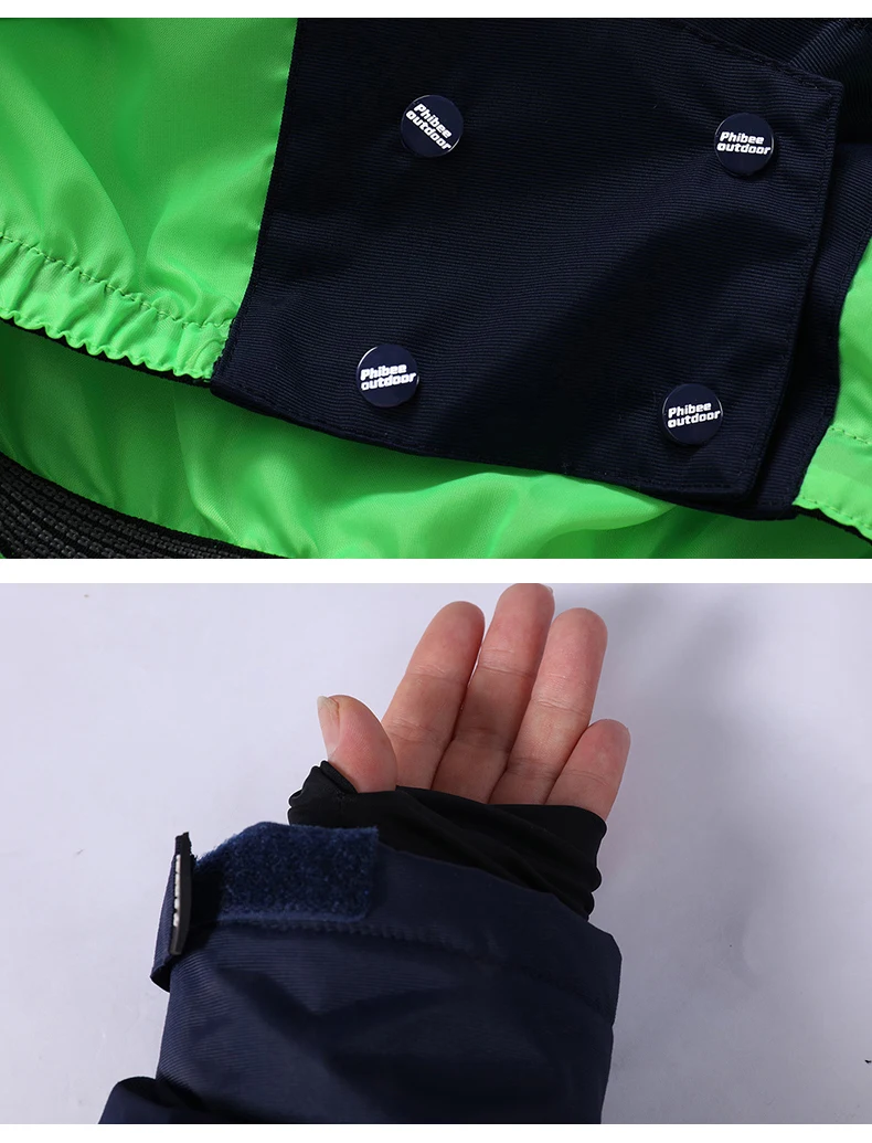 Мужской зимний лыжный костюм куртка с капюшоном теплый спортивная одежда для