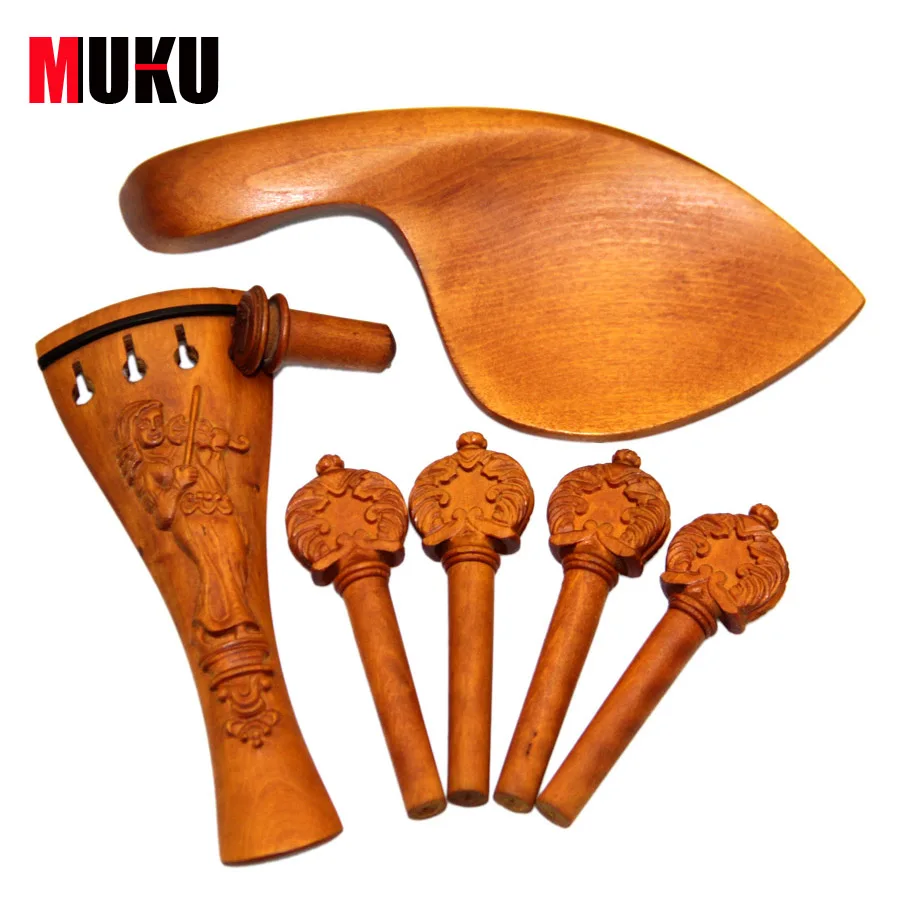 

violin Part 4/4 Boxwood Violin accessories high-grade violin accessories set Hand carved Very precious