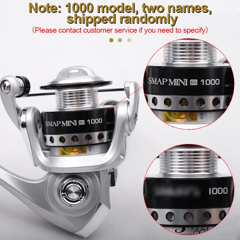 RYOBI SMAP мини 500 800 1000 Рыболовные спиннинговые Катушки 3 + 1BB Шестерни соотношение 5 2: 1