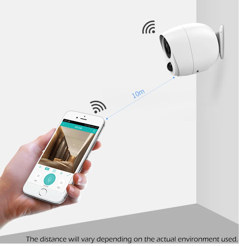 IP камера ViewEye 100% P уличная Беспроводная с защитой от непогоды и