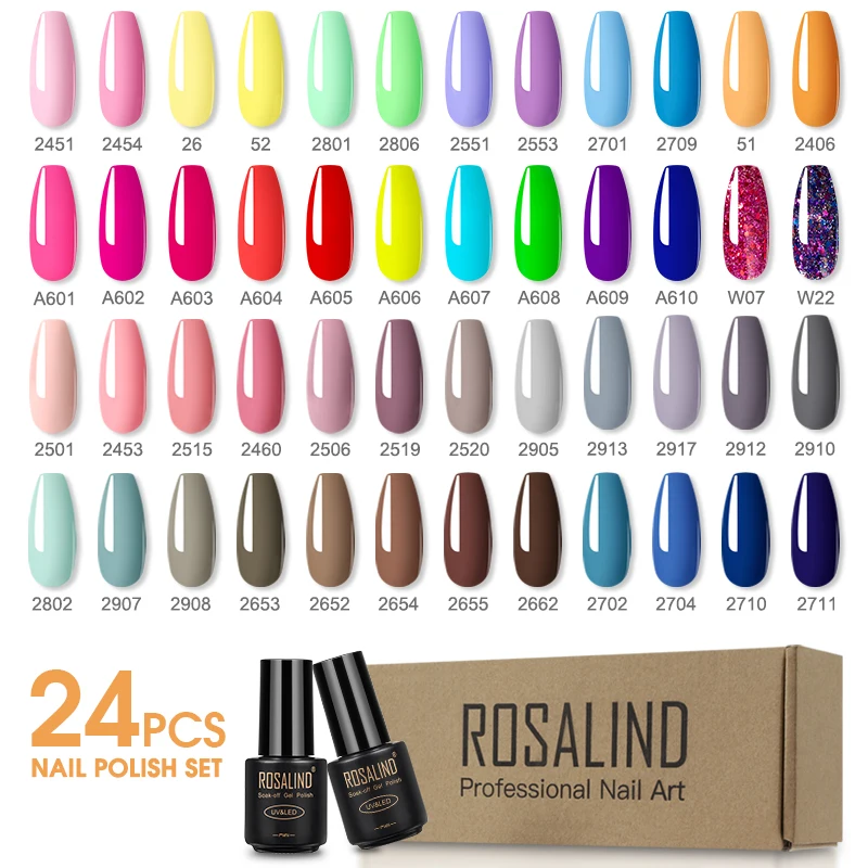 ROSALIND 7 мл светодиодная лампа сушилка для верхнего и базового покрытия