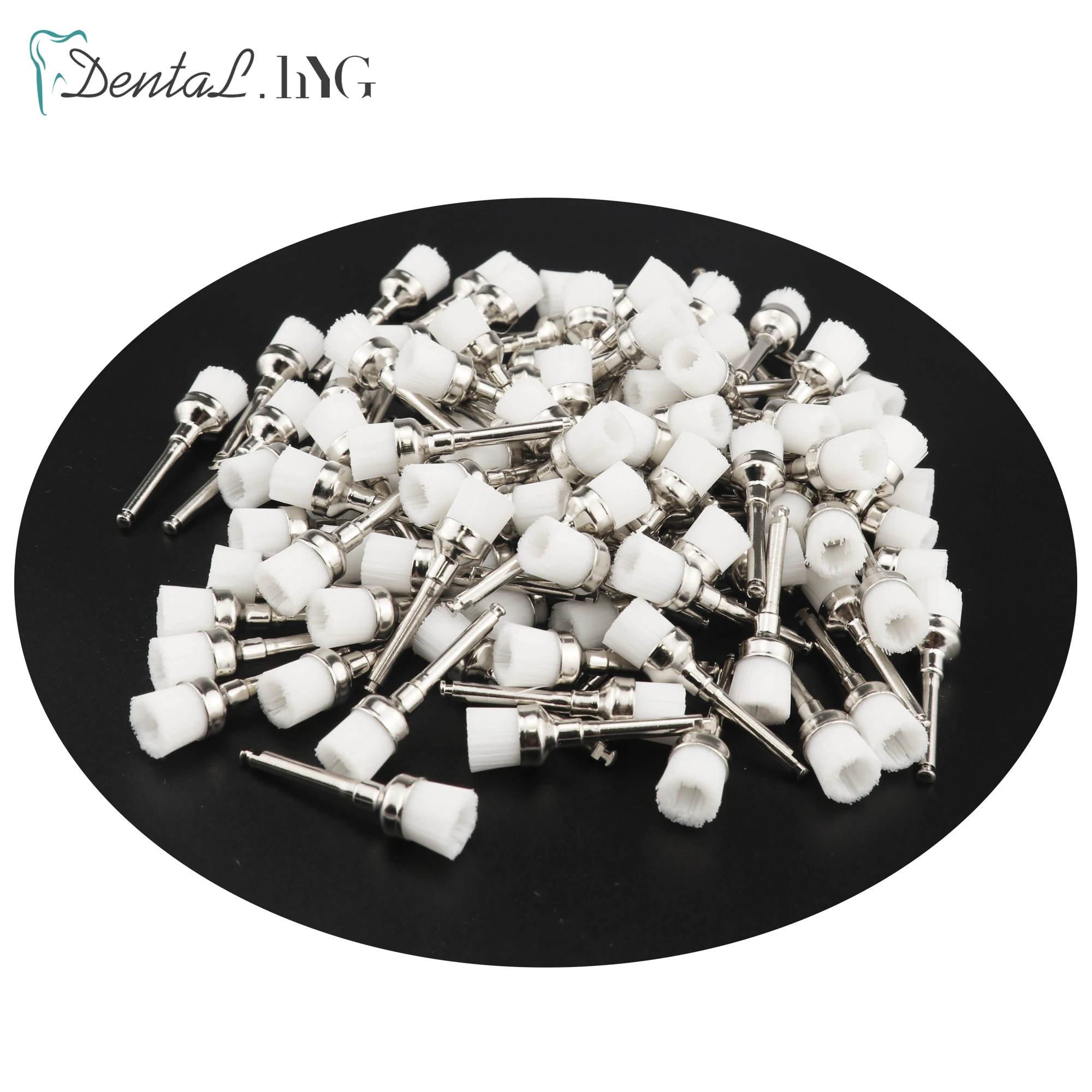 

50Pcs Dental Polisher Prophy Nylon Latch Flat Sharp Polishing Prophylaxis Brushes Dental Lab Dental Care Brush Accessory White