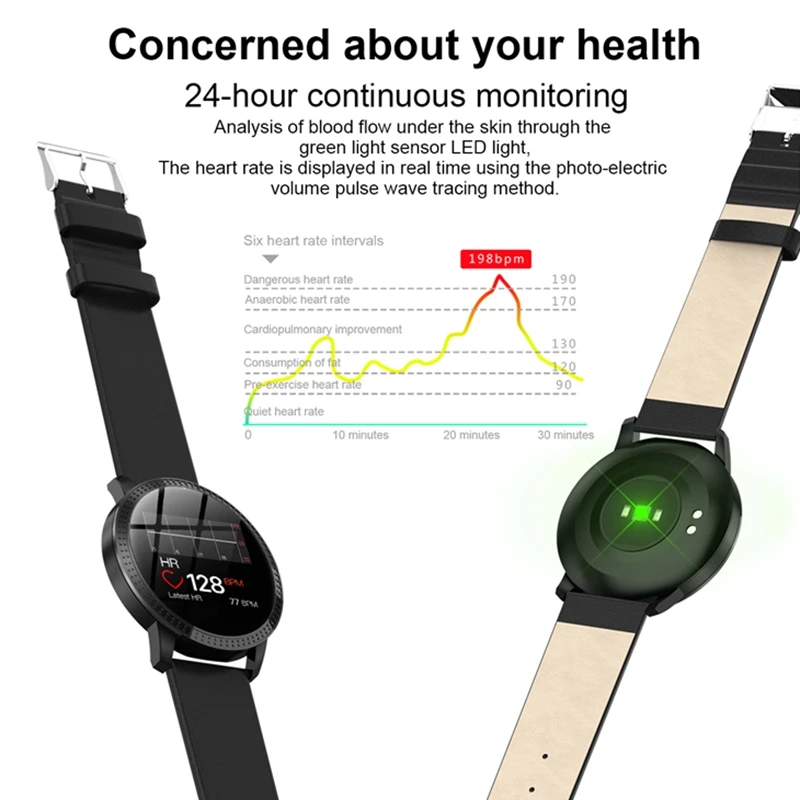 Модные часы smart watch CF18 1 22 дюймов Водонепроницаемый IP67 Мониторинг Артериального