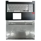 Новый чехол для ноутбука Dell Vostro 15-5568 Palmrest крышка с отверстием для отпечатка пальцанижний чехол Крышка 0JD9FG