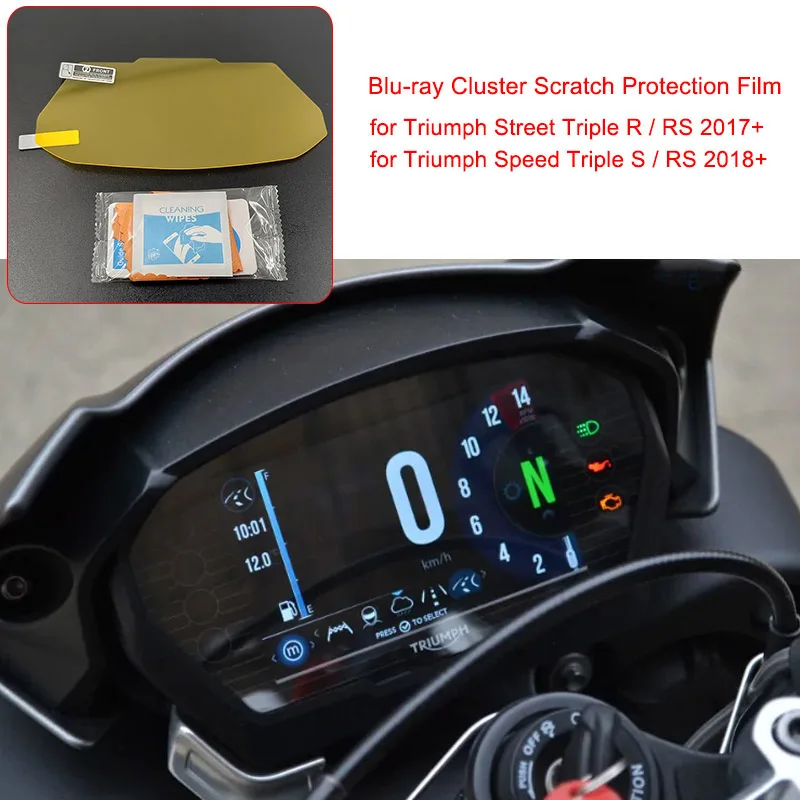 Для Triumph Street Triple R/RS+ кластерная Защитная пленка для защиты от царапин скорость o приборная панель щит для Triumph speed Triple S/RS