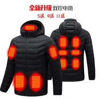 11 zone smart heating clothing jacket men and women usb dual control electric heating warm cotton riding outdoor skiing