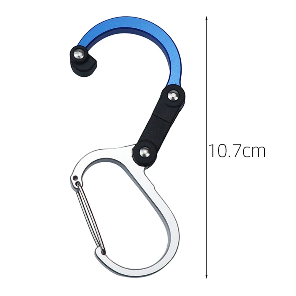 

Gear Clip - Carabiner Rotating Hook Clip D-ring Carabiner Outdoor Camp Rotating Clip Buckle Hook Mountain Climbing Tools