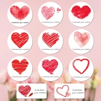 love stickers to customize your content and logo wedding stickers candy gift box birthday party stickers transparent self adhesi
