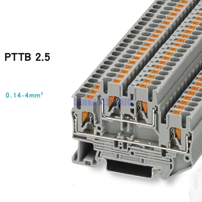PTTB 2 5-3210567 0 14-4 мм2 двухслойный быстроразъемный соединитель Din-рейка