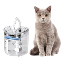 2l intelligent cat water fountain with faucet dog water dispenser transparent drinker pet drinking filters feeder motion sensor