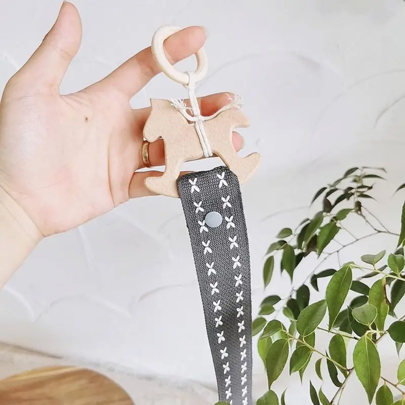 

Wooden Animal Children Hair Clip Storage Belt Headband Barrettes Hairpin Holder