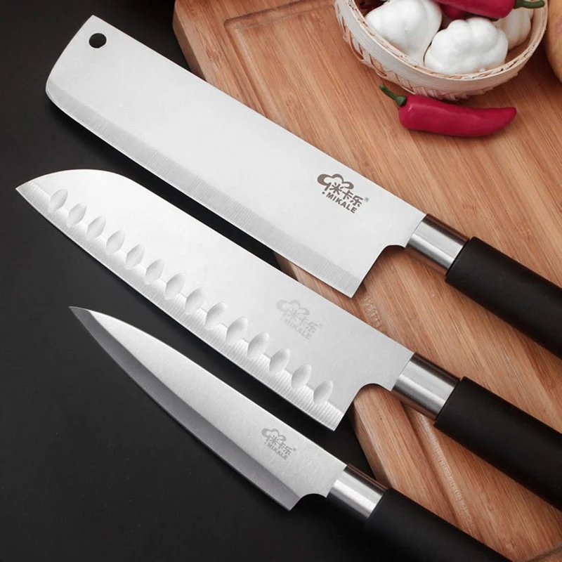 Новое поступление набор кухонных ножей Santoku Nakiri супер острые лезвия Набор