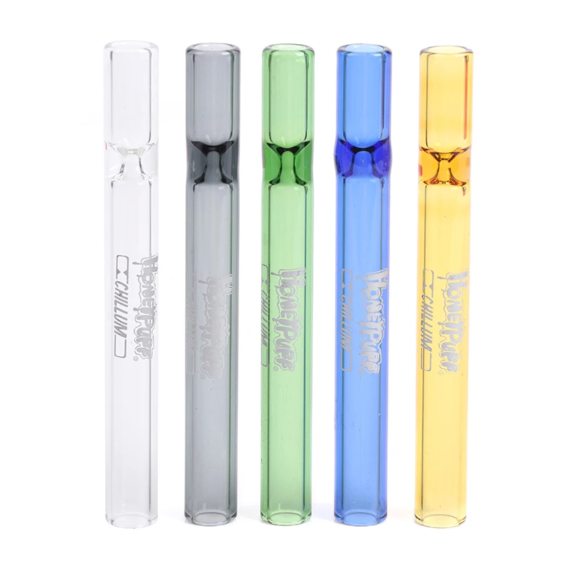 

Glass Tobacco Pipe Glass Tube Cigarette Holder Cigarette Case Glass Smoking Set Accessories Color Random