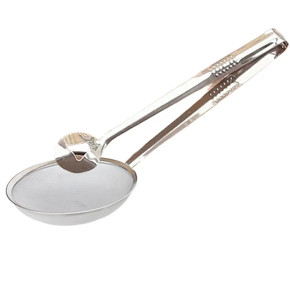 Кухонный Многофункциональный фильтр ложка щипцы жаровня пищевое сито зажим