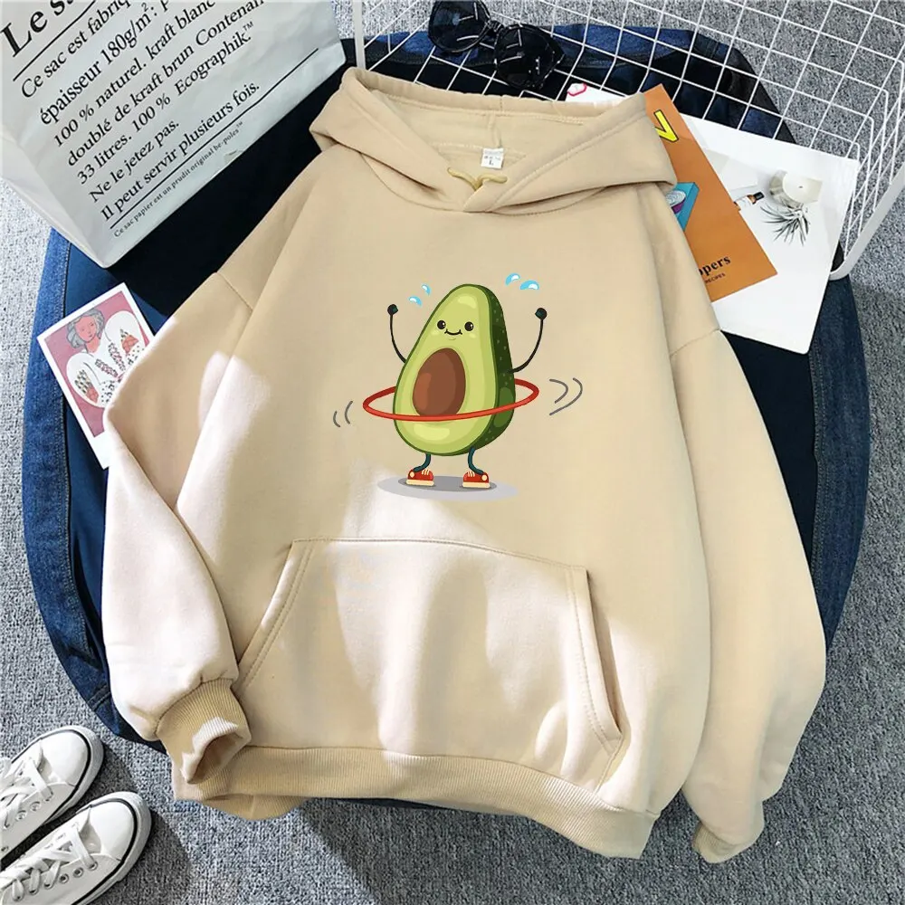

Funny Sporty Avocado Print Hoodies Sweatshirt Kawaii Pullovers Tracksuit Women Men Hoodie Kids Hip Hop Boys Girl Clothing Coat