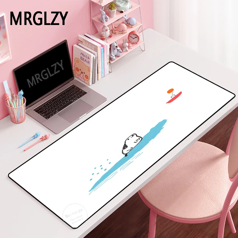 

MRGLZY Cute Dog Illustration XXL Mouse Pad Genshin Impact Gamer Large DeskMat Computer Gaming Peripheral Accessories MousePads