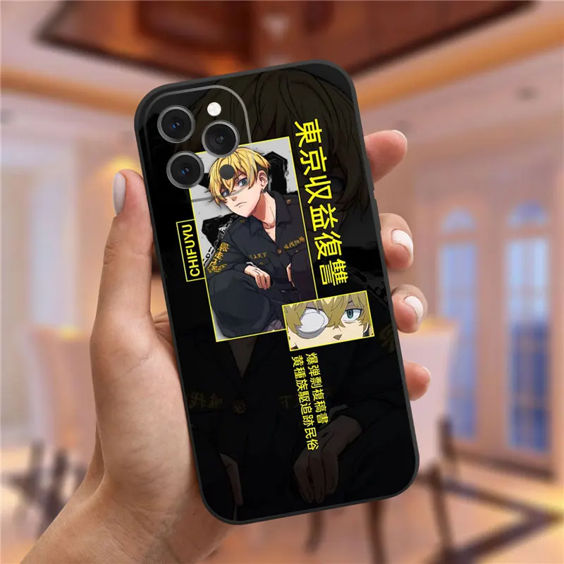 Japanese anime Tokyo Revengers Phone Case For iPhone 13 Mini 12 Pro Max XR XS MAX 7 8 Plus 6s 11 Pro Soft silicone Cover Fundas