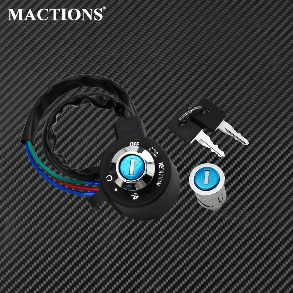 

Motorcycle Ignition Switch Lock key Kit Set 3-Position Black For Harley Sportster XL 883 Iron 1995-2001 2002 2003