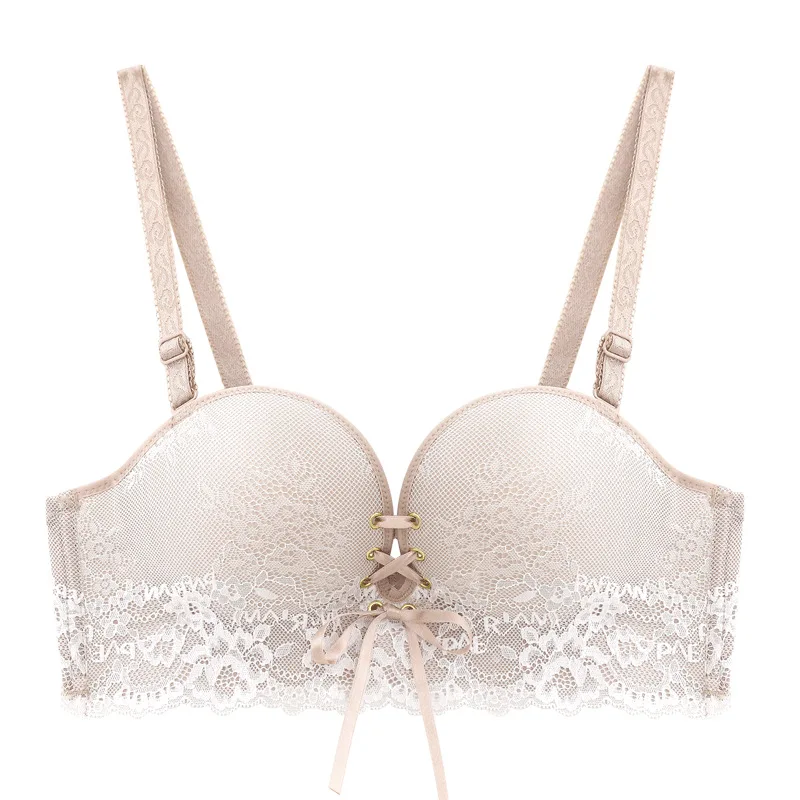 

Женский кружевной бюстгальтер без косточек, с чашкой 1/2