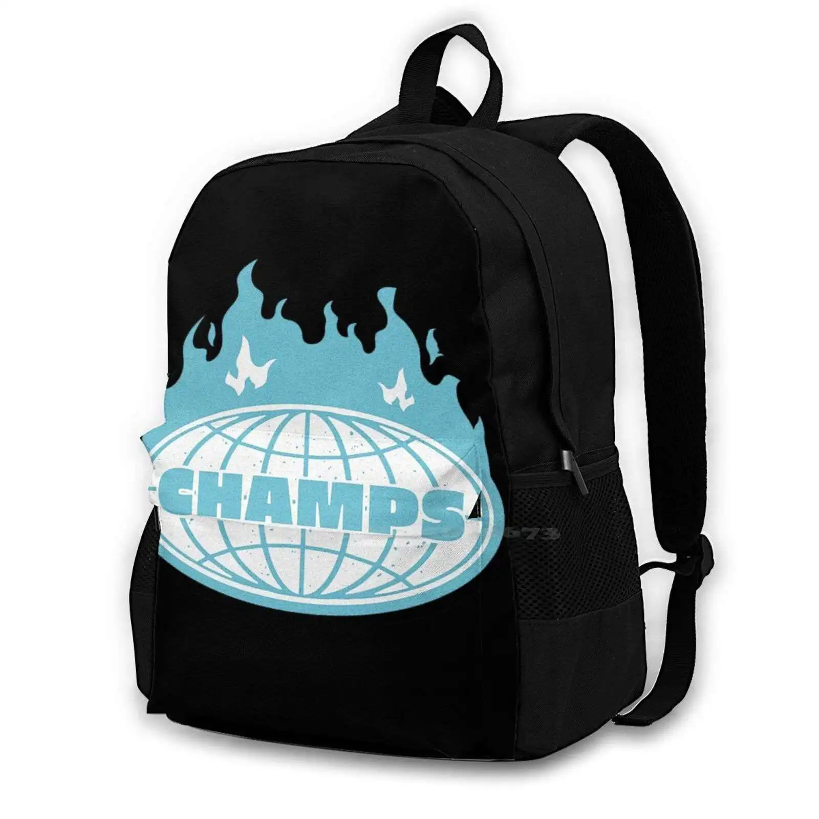 

Cold Burning Earth Large Capacity Fashion Backpack Laptop Travel Bags Pop Punk State Champs Neck Deep Band Music The Story So