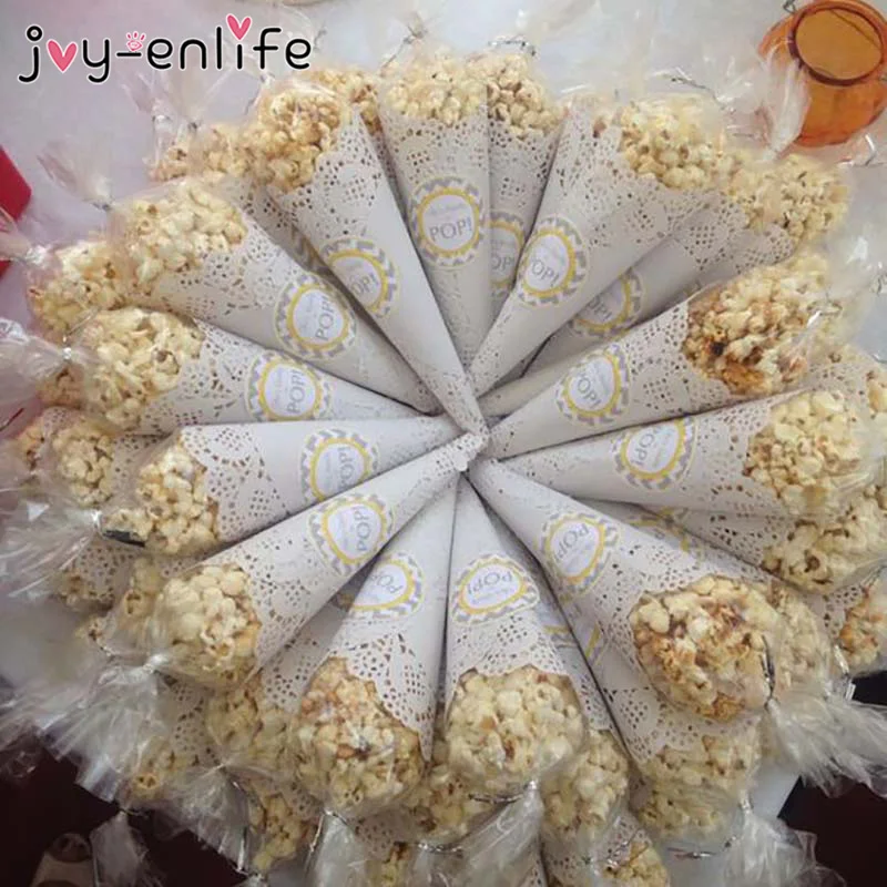 200 шт. белая круглая кружевная конфетная обертка украшения из бумаги для свадьбы