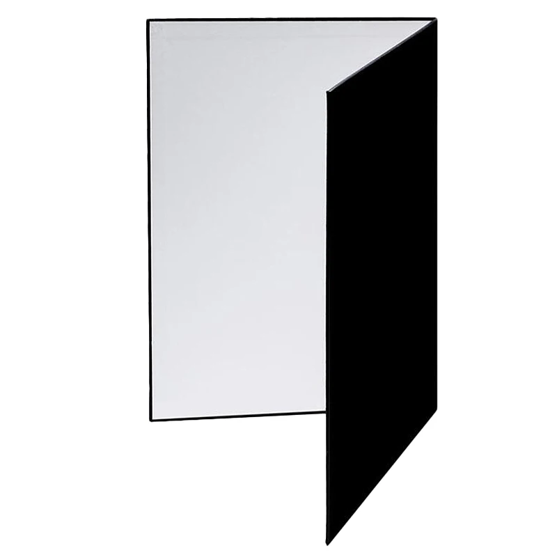 

A3 Foleto Photography Cardboard Folding Reflector Black Silver White Thick Paper Book Board Reflective for Camera Photo