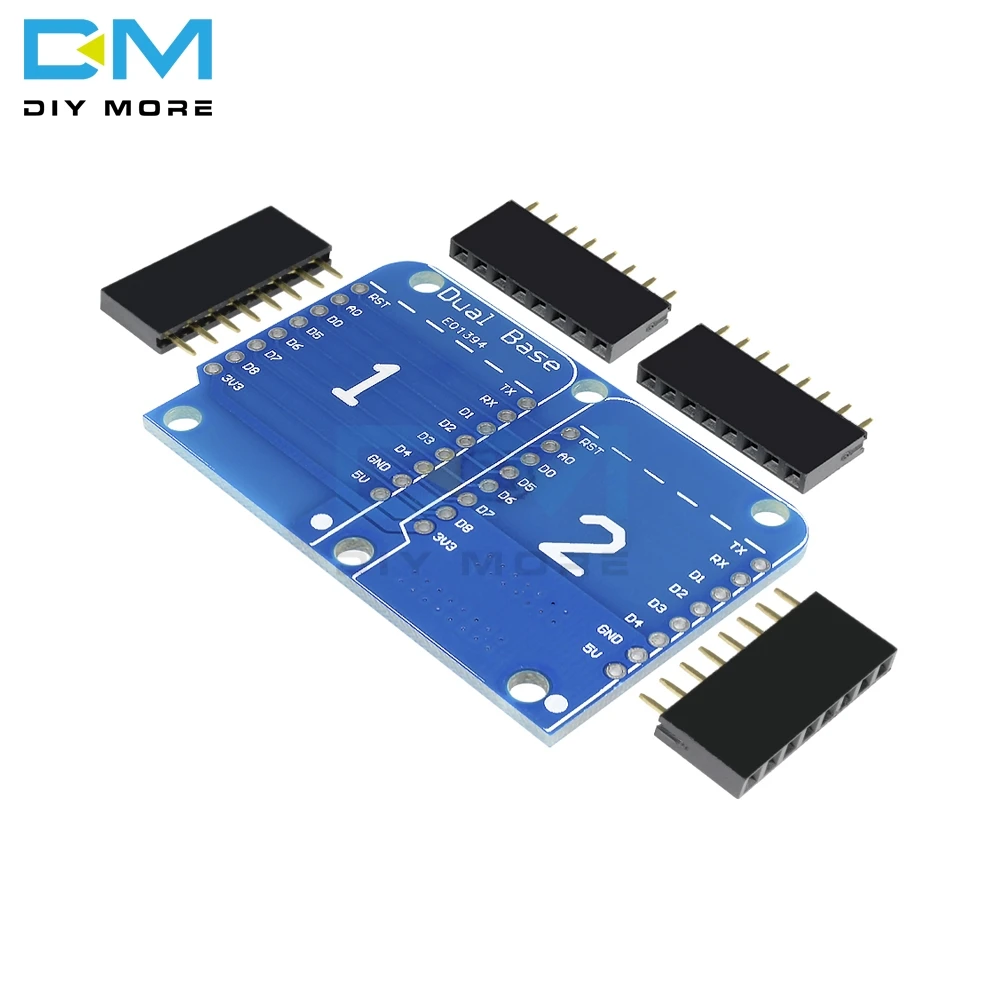 NodeMCU ESP8266 для Arduino Wemos D1 Мини Щит Модуль двойная розетка база щит Плата