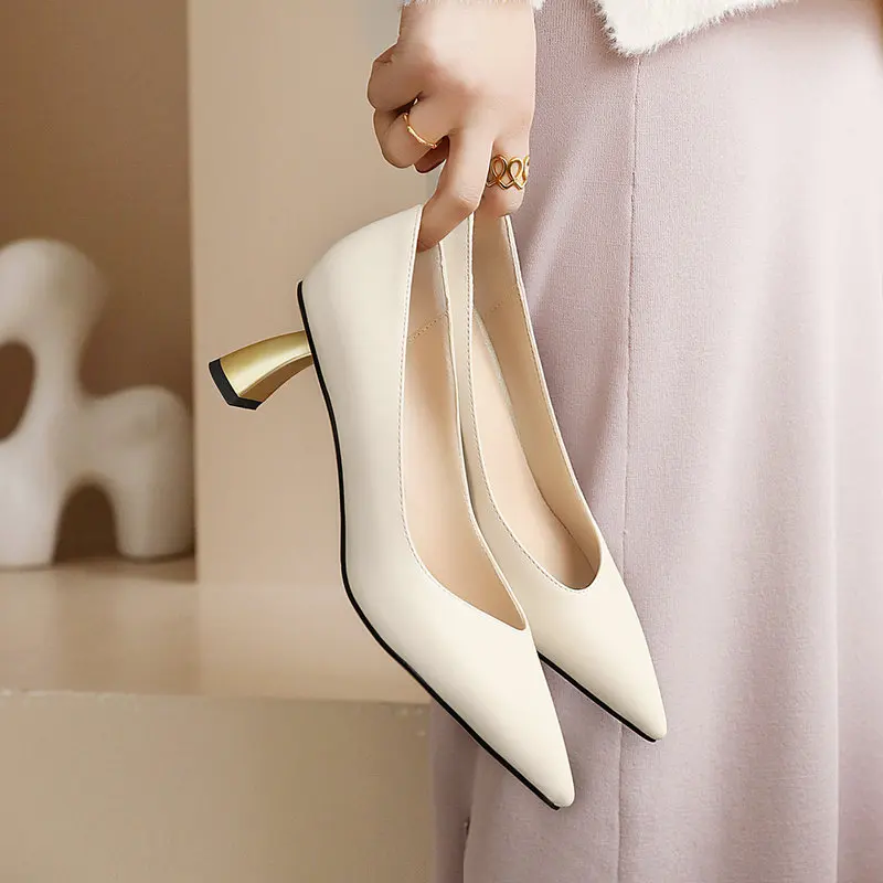 

2021 Fashion Women Shoes High Heels Pumps Female Concise Designer High Heels Pumps Pu Leather Wedding Shoes Woman