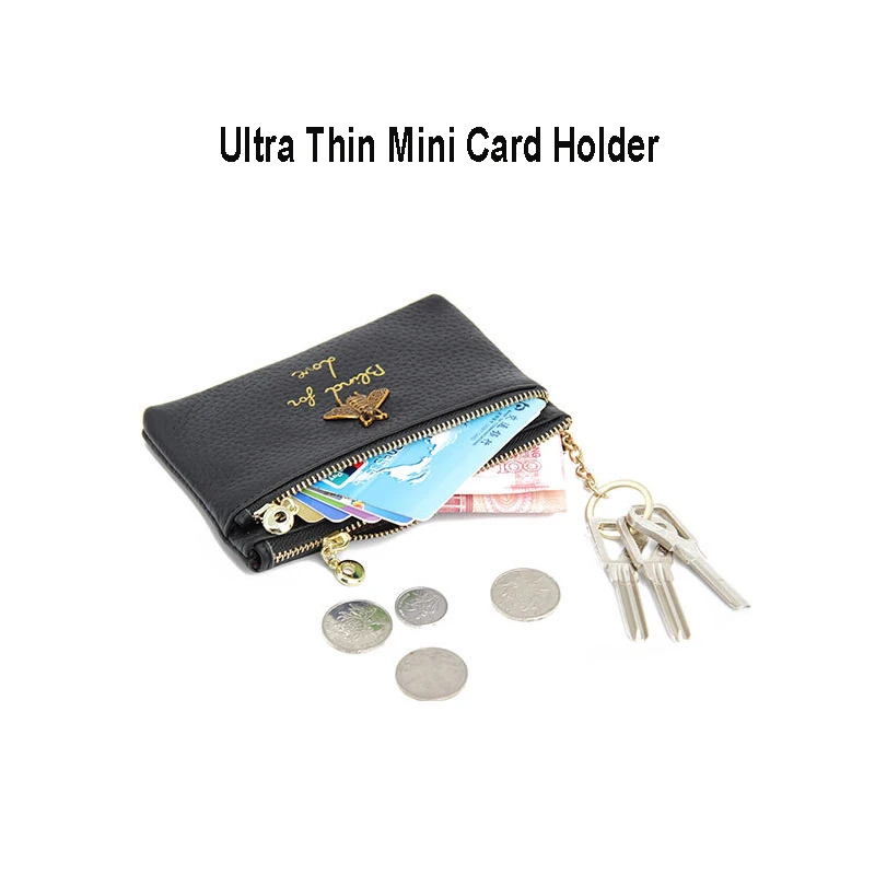 Ультратонкий кошелек из натуральной кожи брендовый дизайнерский бумажник для