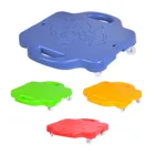 Скутерная доска с ручками, пластиковые спортивные скутеры для спортзала для детей, балансировочная доска, пластиковая четырехколесная скутерная доска