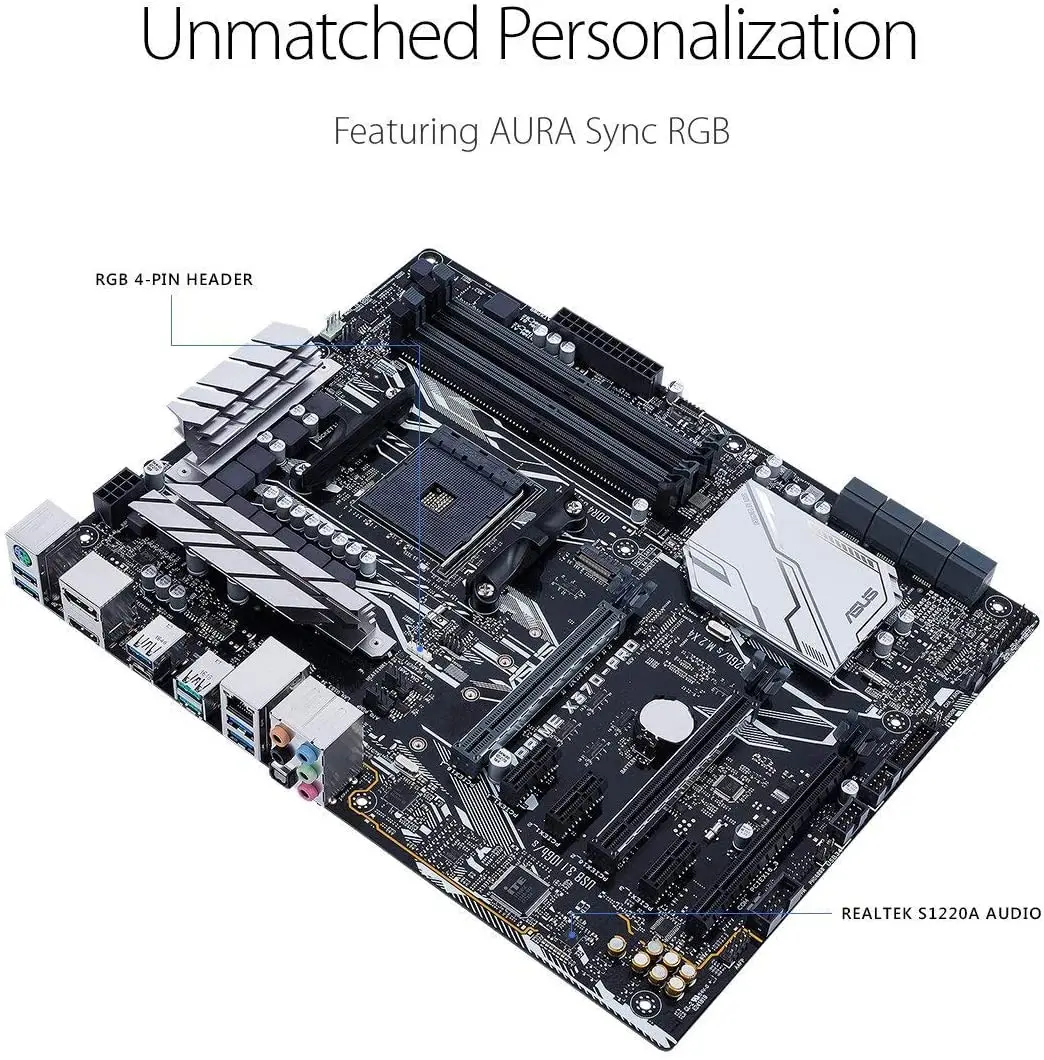 Оригинальная разборная Материнская плата ASUS PRIME X370-PRO для AMD AM4 DDR4 USB2.0 USB3.1 64 Гб X370 |