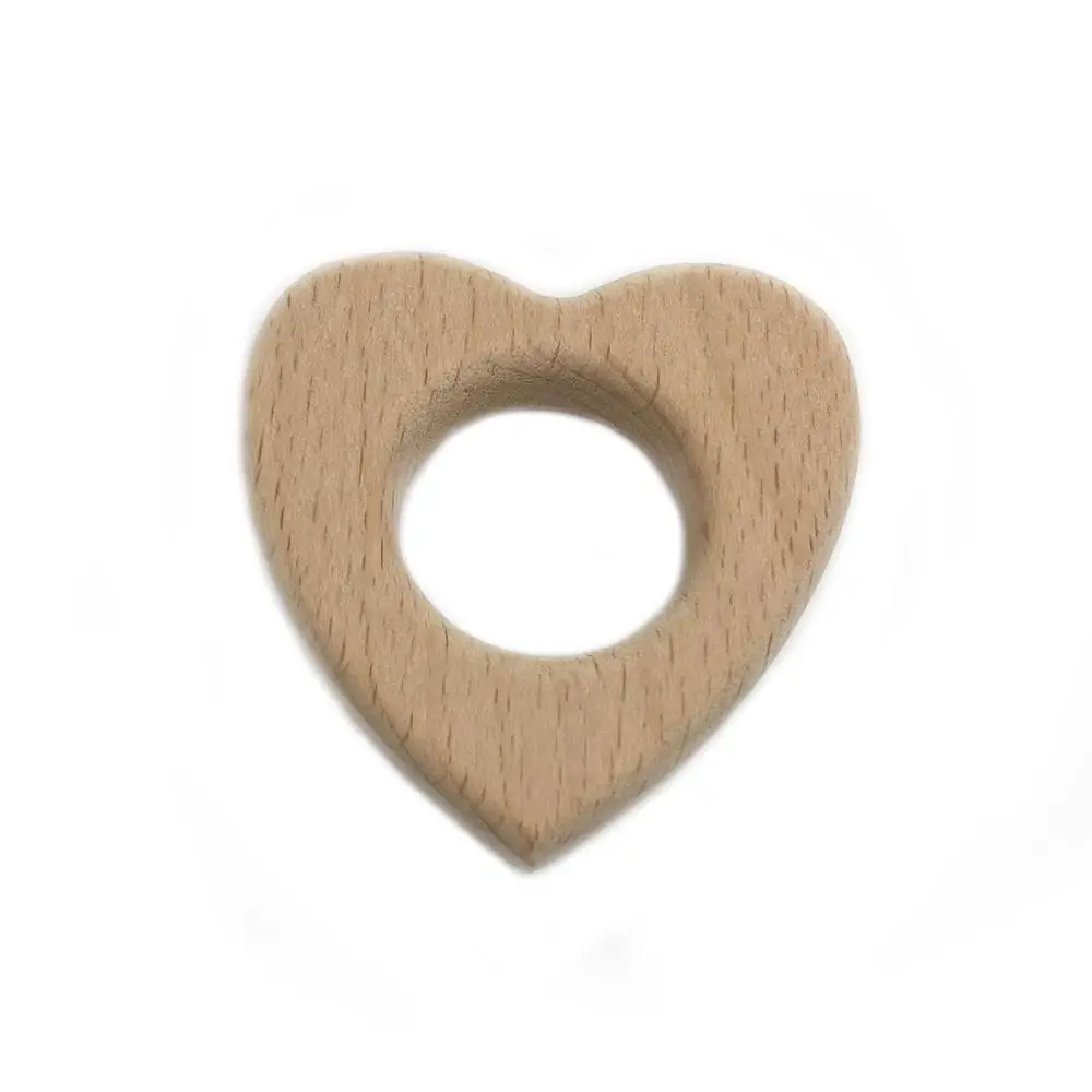 C034 Beech Wood Прорезыватель Мультяшные деревянные животные Детский Прорезыватель игрушка безопасный новорожденный дети Прорезыватель игрушки Жевательная из силикона бусы Товары для малышей - Цвет: C034