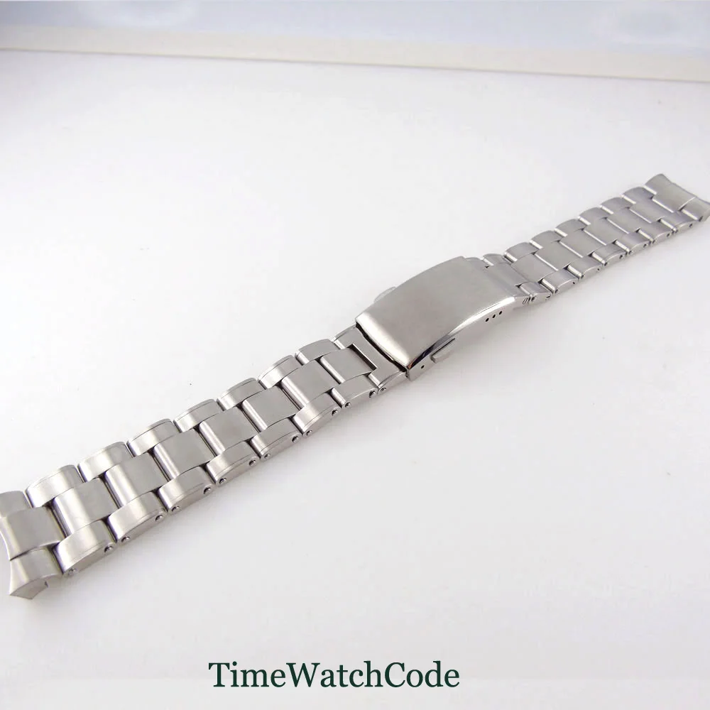 Ремешок из нержавеющей стали 316L для часов матовый браслет с прочными изогнутыми