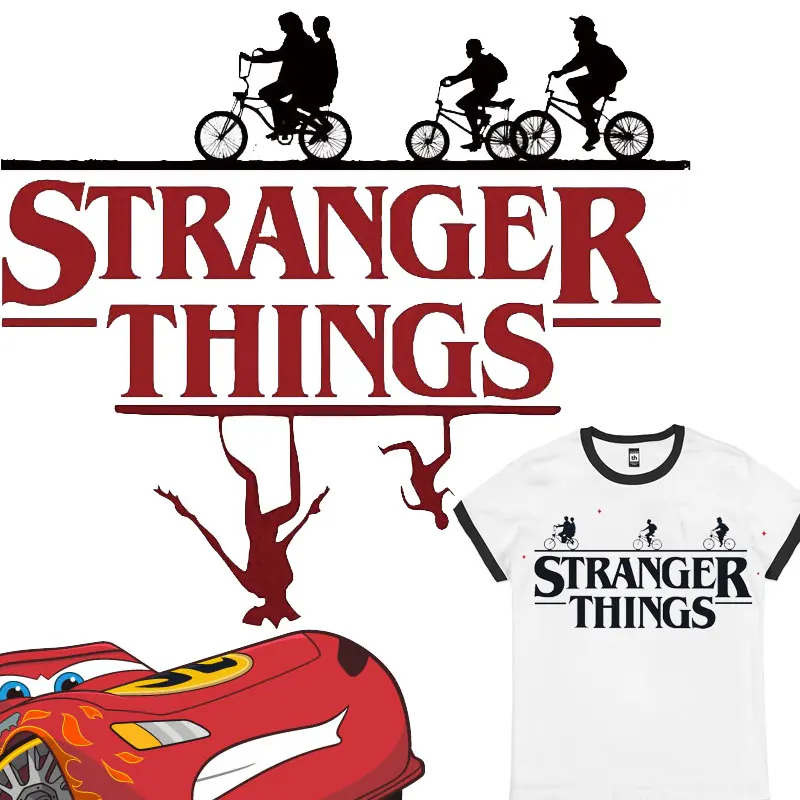 

Biker Patches on Children Clothes Cartoon Car Iron-on Transfers for Clothing Thermoadhesive Patches Sticker Thermal Applications