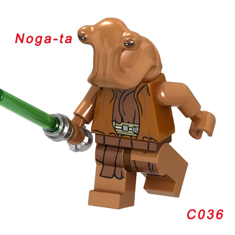 C036 Одиночная Звездные войны кирпич Dewback пустыня Jabba Rancor Amidala C-3Po Хром золотой таваунпун строительный блок - Цвет: C036