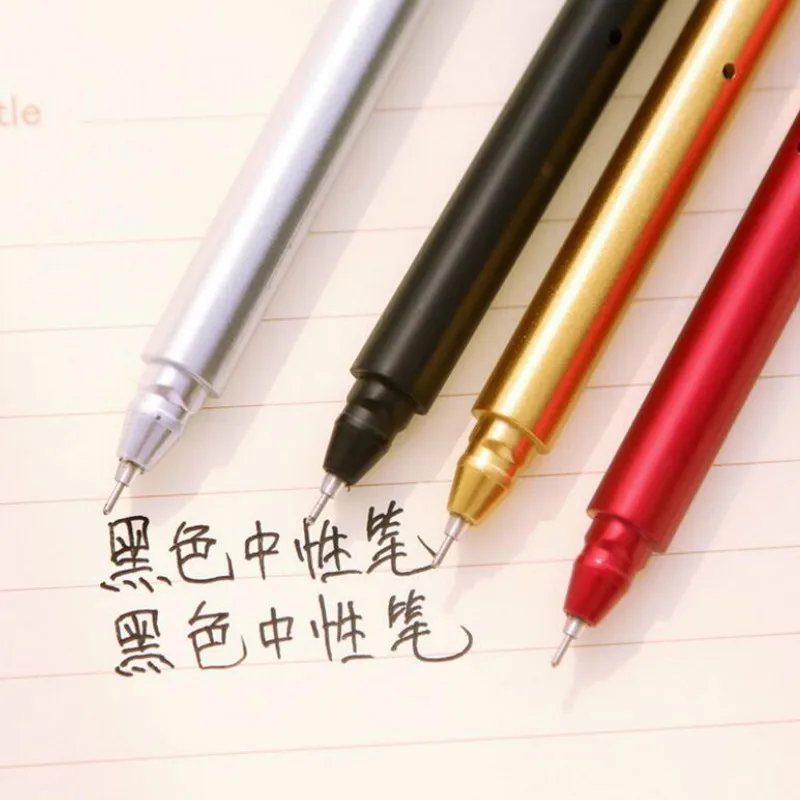 Jonvon Satone 20 Pcs Creative Imitation Metal Gel Pens Writing Tools Stationary Supplies Students Korean Stationery