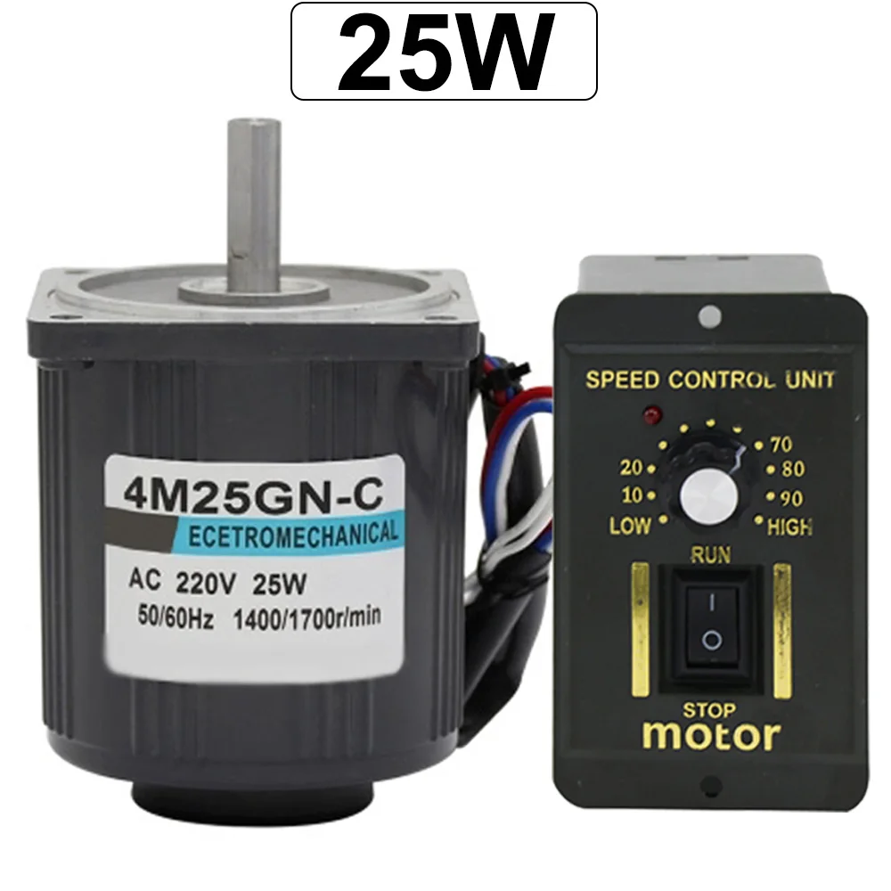 220В Электрический микро AC высокоскоростной двигатель однофазный 25 Вт 1400/2800 об/мин