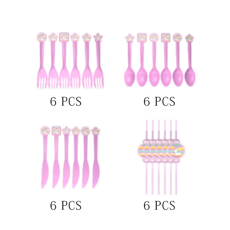 Набор одноразовой посуды для дня рождения украшения вечерние принадлежности