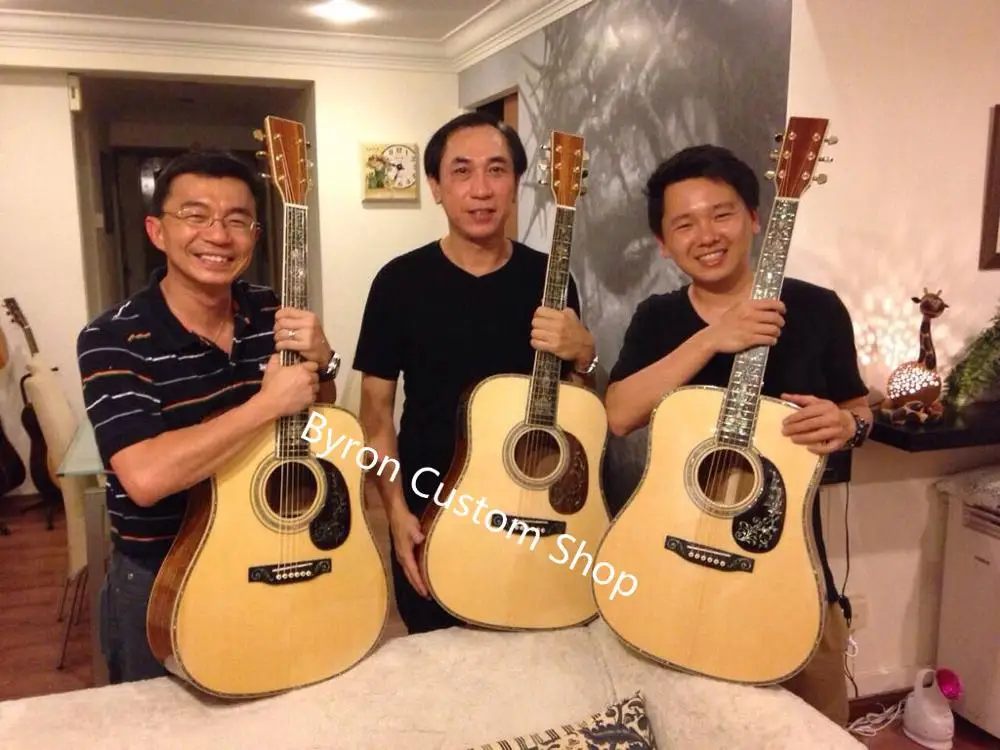 Бесплатная доставка AAAAA полностью твердая необычная гитара дредов