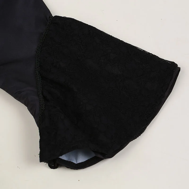 Женский кружевной плащ в готическом стиле элегантный винтажный с ласточкиным