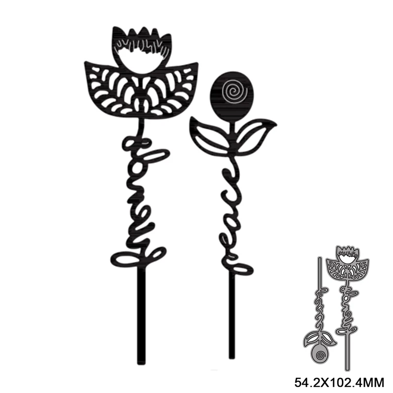 

Трафареты для вырезания цветов и листьев, 2 шт., 2021