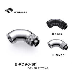 Переходник BYKSKI G14 '', резьба 90 градусов, поворотный, латунь металлические переходники B-RD90-SK