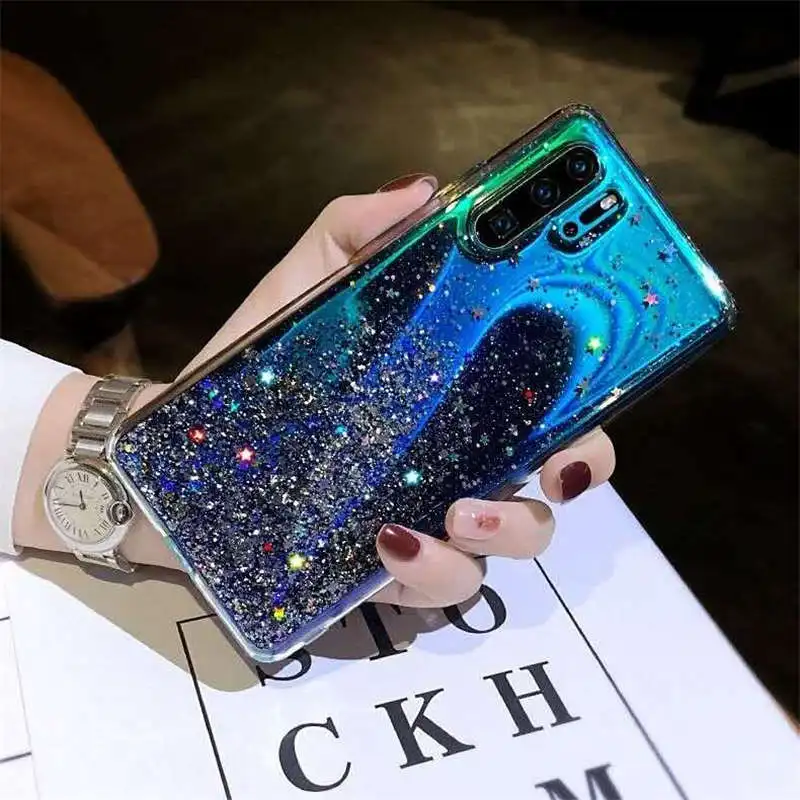 Блестящий чехол с блестками для Huawei Honor 20 Pro V20 Play V10 8 9 10 Lite 20i 8X Max 7X V9 9X Mate 30 мягкий из